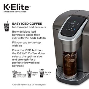 Keurig K-Elite Coffee Maker, Single Serve K-Cup Pod Coffee Brewer & 3-Month Brewer Maintenance Kit Includes Descaling Solution, Water Filter Cartridges & Rinse Pods, Compatible Classic/1.0