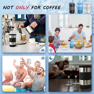 Mollbok Patented Iced Coffee Maker, Anti-Crack Instant Beverage Chiller with Lid, Cools Drinks in Minutes without Dilution, Reuses Conveniently for Wine, Juice, Tea, Cocktail, 14 oz, Starlight White