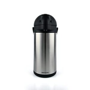 Heritage66 Stainless Steel Thermal Coffee Carafe Airpot Beverage Dispenser Large Triple Wall Thermal Vacuum insulated 10 hours heat Retention 20 hours cold Retention tea water coffee (3Liter / 101 OZ)