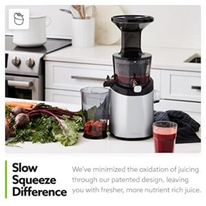 Hurom H101 Easy Clean Masticating Slow Juicer - Matte Silver