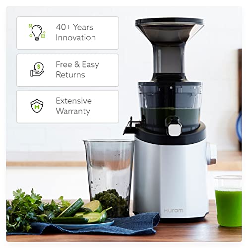 Hurom H101 Easy Clean Masticating Slow Juicer - Matte Silver