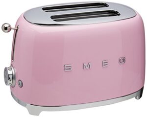 smeg 2-slice toaster-pink