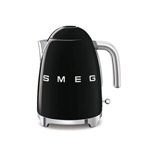 smeg black stainless steel 50’s retro electric kettle
