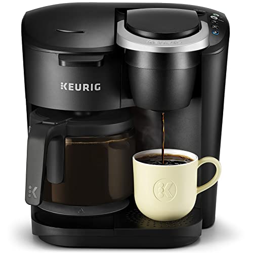 CHNLML Ke-urig K-Duo Essentials Single Serve & Carafe Coffee Maker, Black, 15.75 x 15.67 x 15.75 Inches