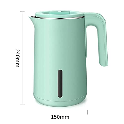 SURURA Electric Kettle, Double Wall 304 Stainless Steel 2.3L Hot Water Boiler, 1500W Tea Kettle with Auto Shut-Off & Boil Dry Protection, BPA-Free, LED Indicator (Color : Orange)