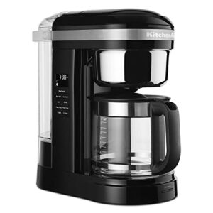 kitchenaid kcm1209ob coffee maker, 12 cup, onix black, 12 cup drip coffee maker with warming plate