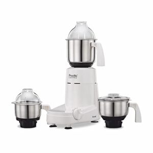 preethi chef pro mixer grinder, 750 watt, 3 jars, white