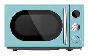 countertop microwave ovens 0.7 cu. ft. retro microwave oven with removable glass turntable, 700 w, blue
