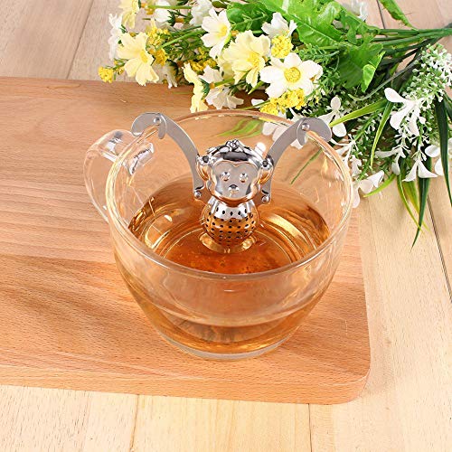 Cute Stainless Steel Loose Tea Leaf Infuser Ball Strainer Filter Diffuser Herbal Spice Monkey