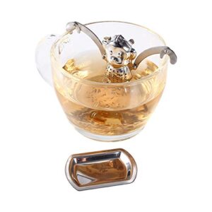 Cute Stainless Steel Loose Tea Leaf Infuser Ball Strainer Filter Diffuser Herbal Spice Monkey