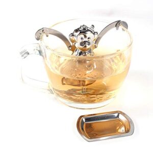 Cute Stainless Steel Loose Tea Leaf Infuser Ball Strainer Filter Diffuser Herbal Spice Monkey