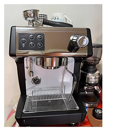 XBROOM Pump Type Commercial Single Head Semi-Automatic Coffee Machine 1.7L Tank With Hot Water Boiler Electric Espresso Maker (Color : C)