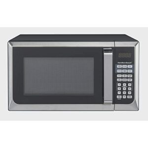 partyunix 0.9 cu. ft. stainless steel countertop microwave oven