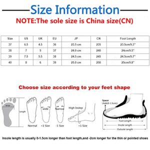 Women Casual Shoes Fashion Spring New Pattern Round Toe Thick Heel Square Heel Comfortable Shoes Casual Shoes for Women 7 White