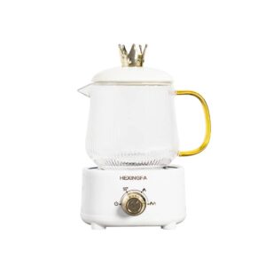 Morantica Hot Tea Maker Electric Glass Kettle with temperature control Automatic Shut off Brewing Programs for your favorite teas and Coffee (white)