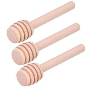 50pcs 8cm wooden honey mixing stirrer,honey dipper sticks honey comb stick spoon collecting dispensing drizzling jam wedding party favors gift