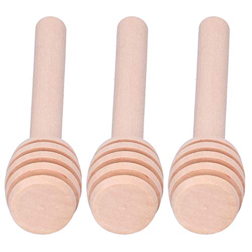 50PCS 8CM Wooden Honey Mixing Stirrer,Honey Dipper Sticks Honey Comb Stick Spoon Collecting Dispensing Drizzling Jam Wedding Party Favors Gift