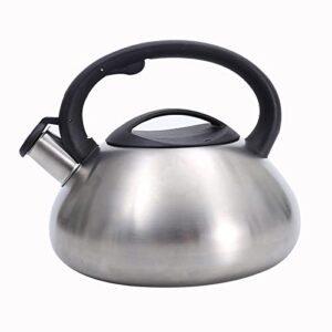 mouske whistling tea water kettle – 3l boiling water kettle – whistling kettle with handle for home, office or camping trips