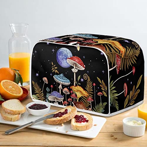 Baxinh Mushroom Moon Toaster Cover Kitchen Small Appliance Dust Covers, Star 4 Slice Bread Toaster Accessories Covers, Kitchen Microwave Oven Dust Cover Protector