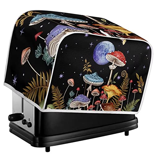 Baxinh Mushroom Moon Toaster Cover Kitchen Small Appliance Dust Covers, Star 4 Slice Bread Toaster Accessories Covers, Kitchen Microwave Oven Dust Cover Protector