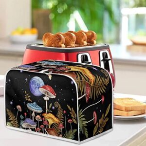 Baxinh Mushroom Moon Toaster Cover Kitchen Small Appliance Dust Covers, Star 4 Slice Bread Toaster Accessories Covers, Kitchen Microwave Oven Dust Cover Protector