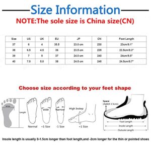 Women Casual Shoes Fashion New Spring Summer Pointed Breathable Comfortable Thick Heel Square Heel Casual Shoes for Women 7 White