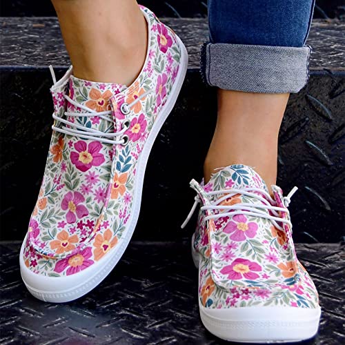 Women Shoes Fashion Floral Casual Shoes Flat Soft Soles Wear Casual Shoes Flip Flops Women Wedge Red