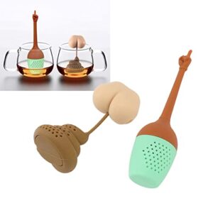 Funny Tea Infuser Fake Poop Style Food Grade Silicone Hot Tea Steepers for Loose Leaf Tea Home Use