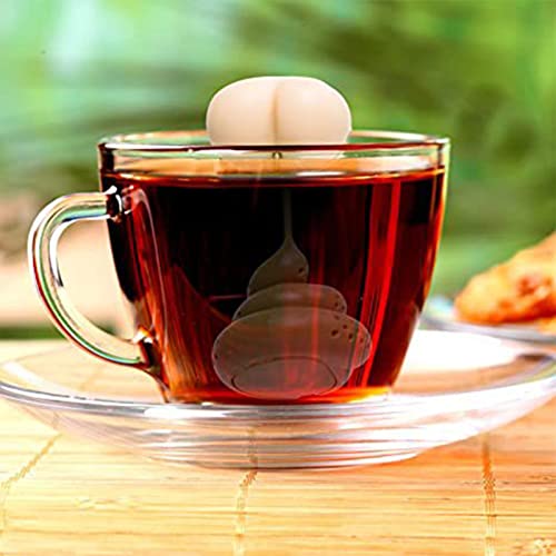 Funny Tea Infuser Fake Poop Style Food Grade Silicone Hot Tea Steepers for Loose Leaf Tea Home Use