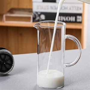 BIENKA Coffee Pot Replacement Milk Bubbling Machine Manual Milk Frother Pot Coffee Milk Bubbling Cup Portable Household Milk Bubbler Cream