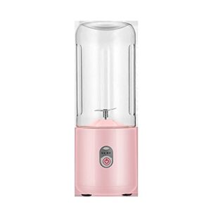 juicer blender small fruit juicer blender juice extractor portable usb rechargeable 500ml (pink)