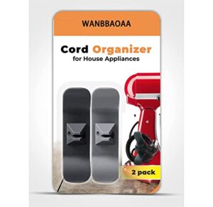 cord organizer for appliances, 2 pack kitchen appliance cord winder cord wrapper cord holder for appliances, mixer, blender, toaster, coffee maker, pressure cooker and air fryer storage