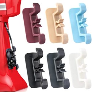 upgraded cord organizer for kitchen appliances, 6 pcs cord wrappers stick on kitchen small appliances, kitchen gadgets for mixer, air fryer, coffee maker, instant pot and toaster.