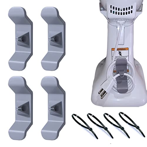 Self-Adhesive Cord Organizer for Appliances – 5mm Thick Cord Wrapper Stick Firmly on Mixer, Blender, Coffee Maker, Oven, Air Fryer and Other Kitchen Appliances – Cord Holders & Cable Ties (4 Packs)