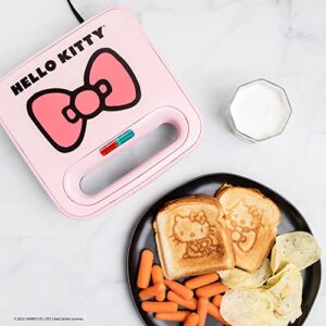 uncanny brands hello kitty grilled cheese maker- panini press and compact indoor grill