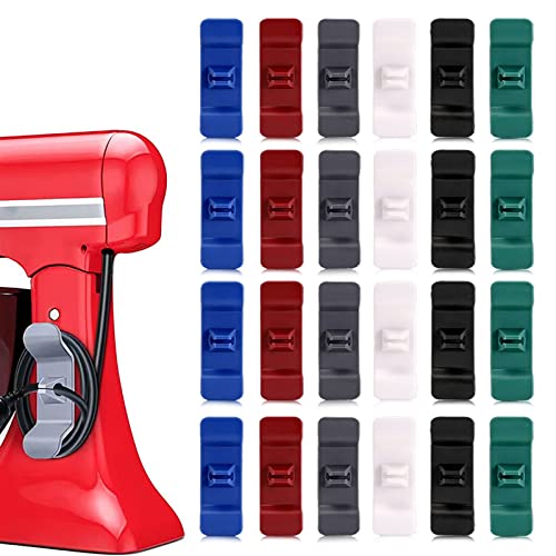 24 PCS Stand Mixers Cord Organizer, Kitchen Appliances Cord Wrapper Mixer Wrap, Essential Cable Organizer, Wire Storage Attachment Compatible with Coffee Maker Pressure Cooker Air Fryer