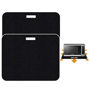 heat resistant mat for air fryer with sliding function, 2 pcs 15*18 in heat resistant pad sliding caddy countertop protector mat compatible with most xl air fryer ninja air fryer oven micro wave oven
