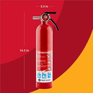 First Alert FE1A10GR195 ABC Home Fire Extinguisher, Rated 1-A:10-B:C, Model# HOME1, Red, 4 Count(Pack of 1)