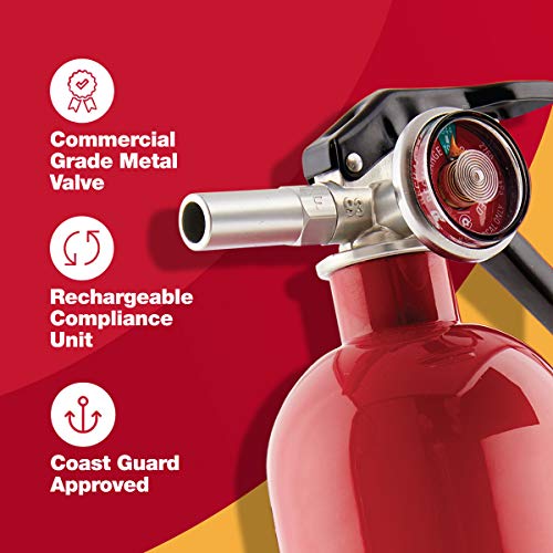 First Alert FE1A10GR195 ABC Home Fire Extinguisher, Rated 1-A:10-B:C, Model# HOME1, Red, 4 Count(Pack of 1)