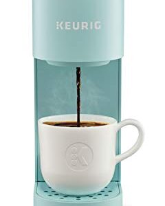 Keurig K-Mini Coffee Maker, Single Serve K-Cup Pod Coffee Brewer, 6 to 12 oz. Brew Sizes, Oasis