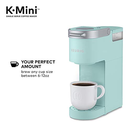 Keurig K-Mini Coffee Maker, Single Serve K-Cup Pod Coffee Brewer, 6 to 12 oz. Brew Sizes, Oasis