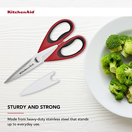 KitchenAid All Purpose Shears with Protective Sheath, 8.72-Inch, Red