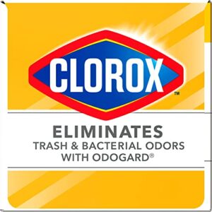 Glad Medium Drawstring Trash Bags with Clorox, 8 Gallon, Lemon Fresh Bleach Scent, 26 Count