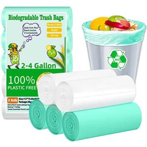small trash bags 2.6 gallon ultra thickness bathroom garbage bags 100 counts biodegradable mini wastebasket trash can liners for kitchen office bedroom trash can 10 liters