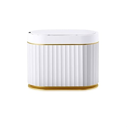 Trash Can Smart Sensor Trash Can Desk Small Lovely Mini Light Luxury Wind Mini Basket Bucket Small Garbage Can，4L Trash Can Wastebasket