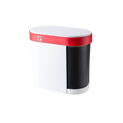 CANMNT Trash Can Plastic Tea Bucket Home with Lid Dry and Wet Separation Trash Can Kitchen Waste Drain Waste Bins Tea Residue Filter Bucket Trash Can Wastebasket