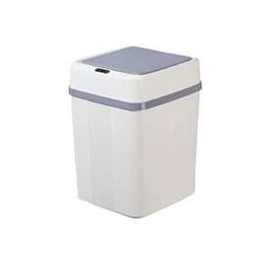 trash can 12l smart induction square electronic automatic trash can kitchen bathroom paper basket living room household storage bucket trash can wastebasket