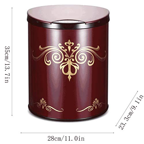 WENLII Autom for Living Room Bedroom Fashion Business Trash Can, Powered by Batteries (not Included)