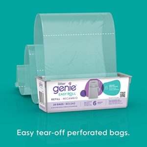 Litter Genie Easy Roll Continuous Refill Bags (1-Pack) | Multi-Layers of Odor-Barrier Technology | Includes 24 Bags