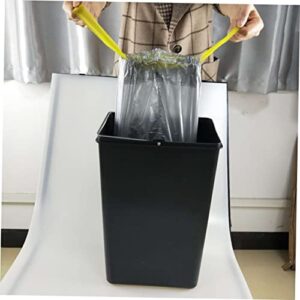 VALICLUD 3 Bags/90pcs Black Garbage Bags Waste Paper Basket Dumpster Bag Rubbish Bags Plastic Garbage Bags Waste Basket Trash Bags Wastebasket Point Break Trash Bags Recyclable Silver